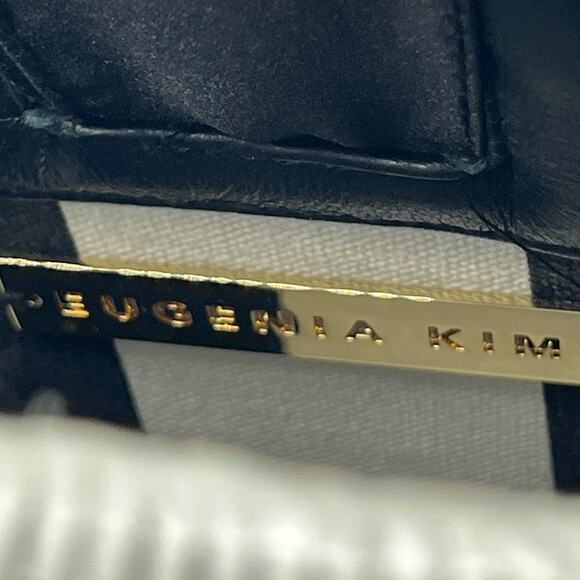 EUGENIA KIM Bag Luna Clutch Rainbow Straw Bracelet Handbag Yellow - Picture 6 of 10